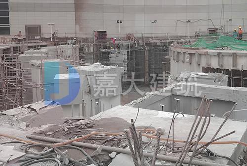 支撐梁拆除切割現場